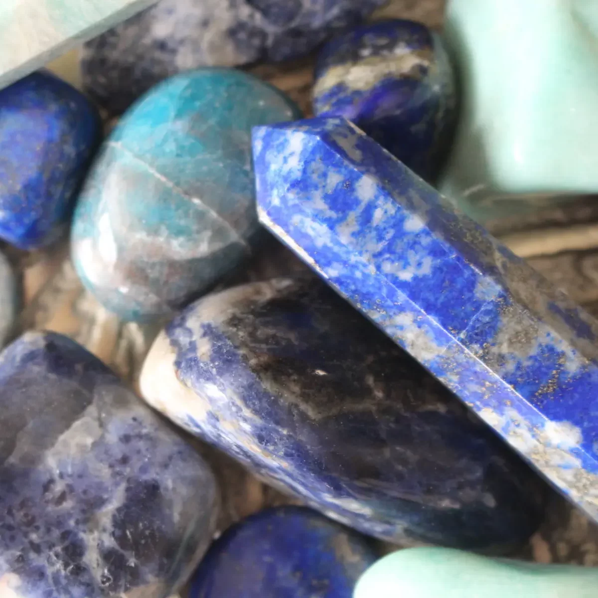 Pierres précieuses bleues